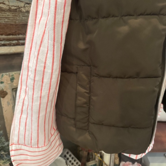 H&M PUFFER VEST COAT | Rich CHOCOLATE Brown | Oversized Neck | FUR LINED | S - Picture 11 of 13